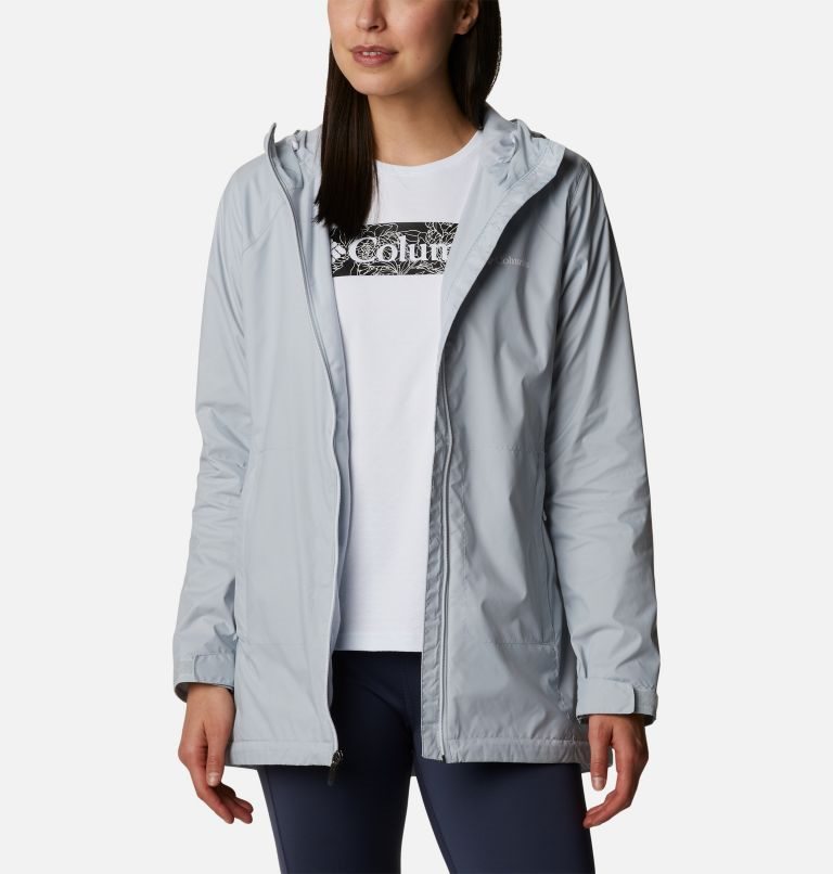 Women's Columbia Switchback Lined Long Jackets Light Grey | CA-L514C