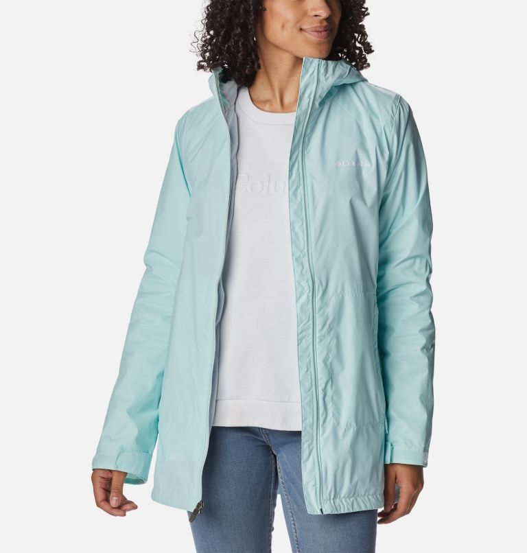 Women's Columbia Switchback Lined Long Jackets Light Blue | CA-UA418