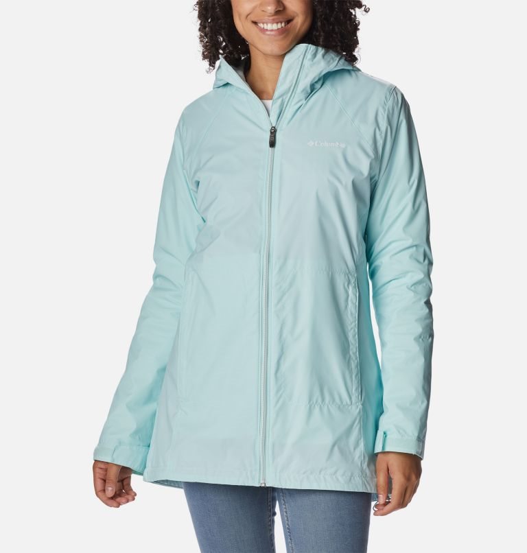 Women\'s Columbia Switchback Lined Long Jackets Light Blue | CA-UA418