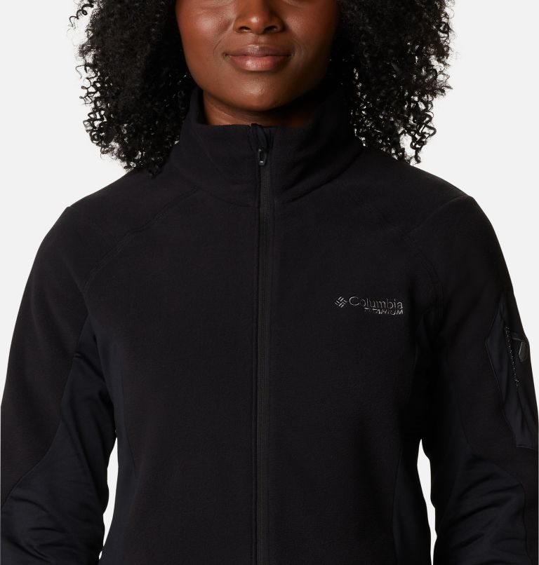 Women's Columbia Titan Pass 2.0 II Full Zip Fleece Jackets Black | CA-A36L4