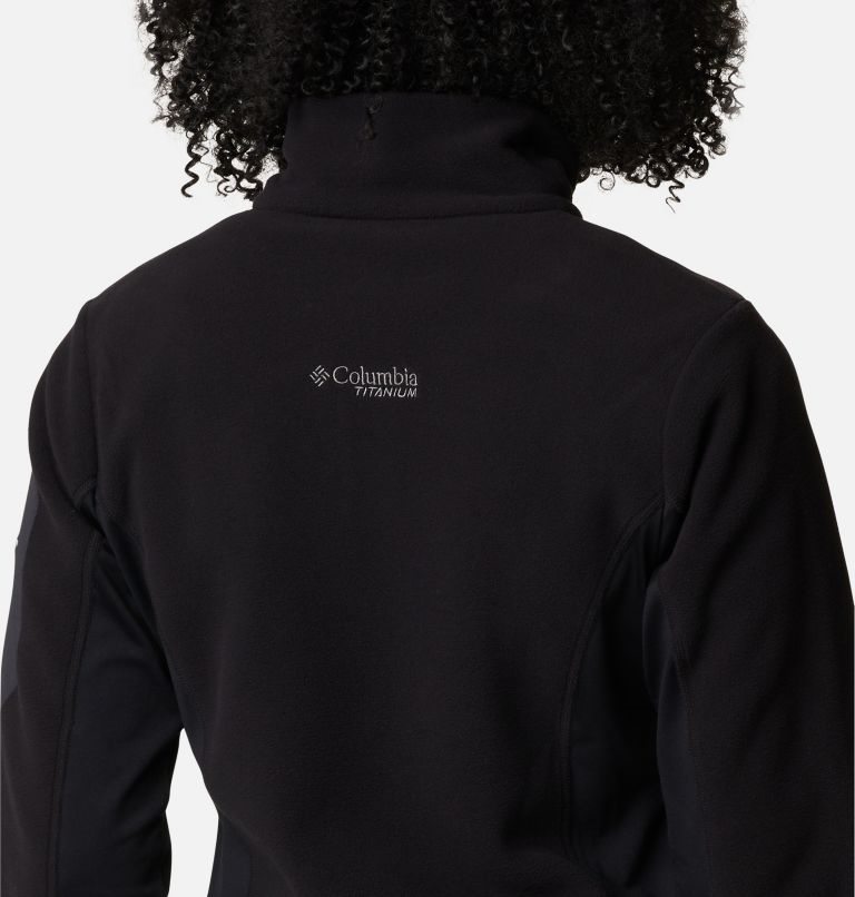 Women's Columbia Titan Pass 2.0 II Full Zip Fleece Jackets Black | CA-A36L4