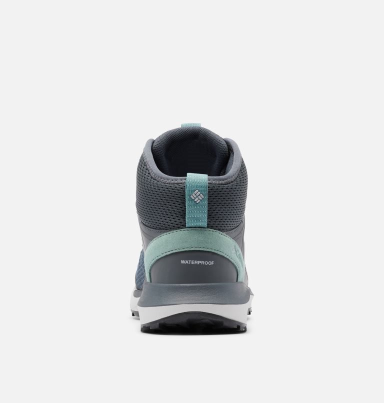 Women's Columbia Trailstorm Mid Waterproof Hiking Shoes Turquoise | CA-K853C