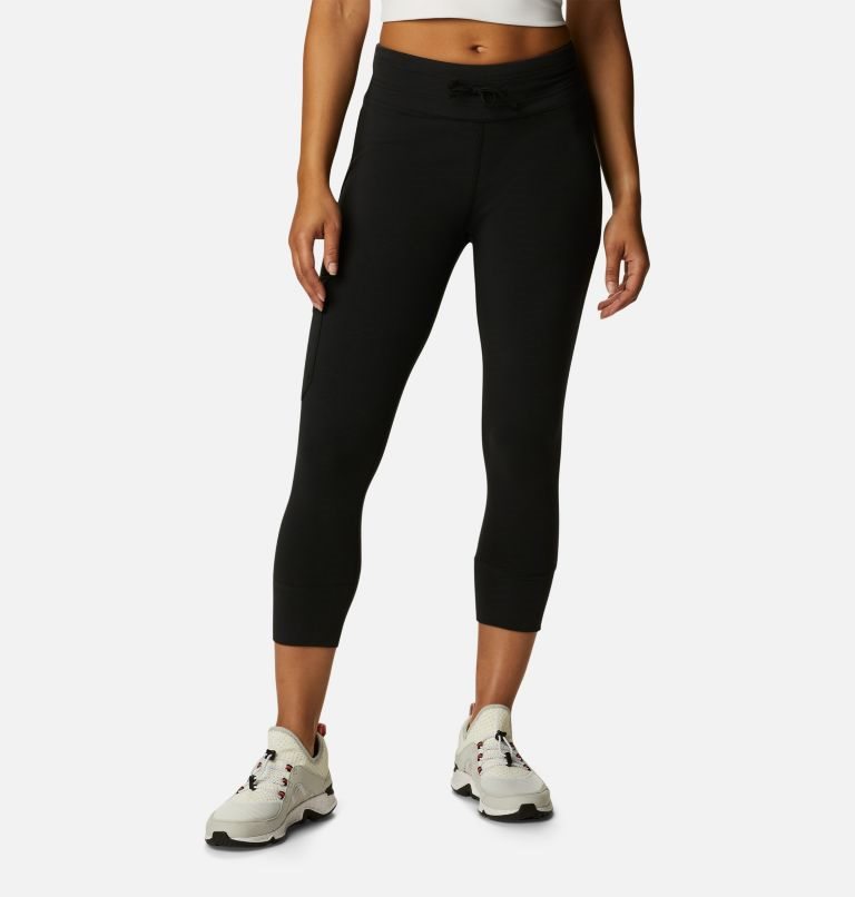 Women\'s Columbia Trek Capri Leggings Black | CA-J4081