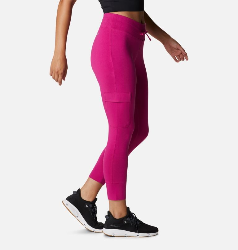 Women's Columbia Trek Capri Leggings Fuchsia | CA-I48A5