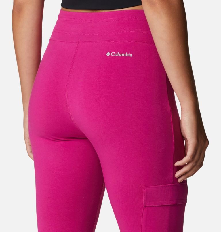 Women's Columbia Trek Capri Leggings Fuchsia | CA-I48A5