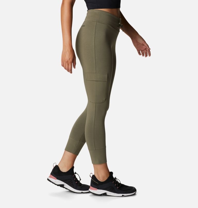Women's Columbia Trek Capri Leggings Olive | CA-H1CL3
