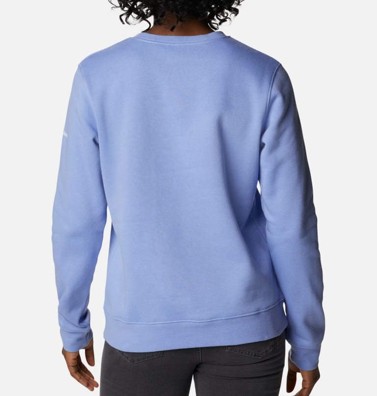 Women's Columbia Trek Graphic Crew Sweatshirts Light Blue | CA-J6014