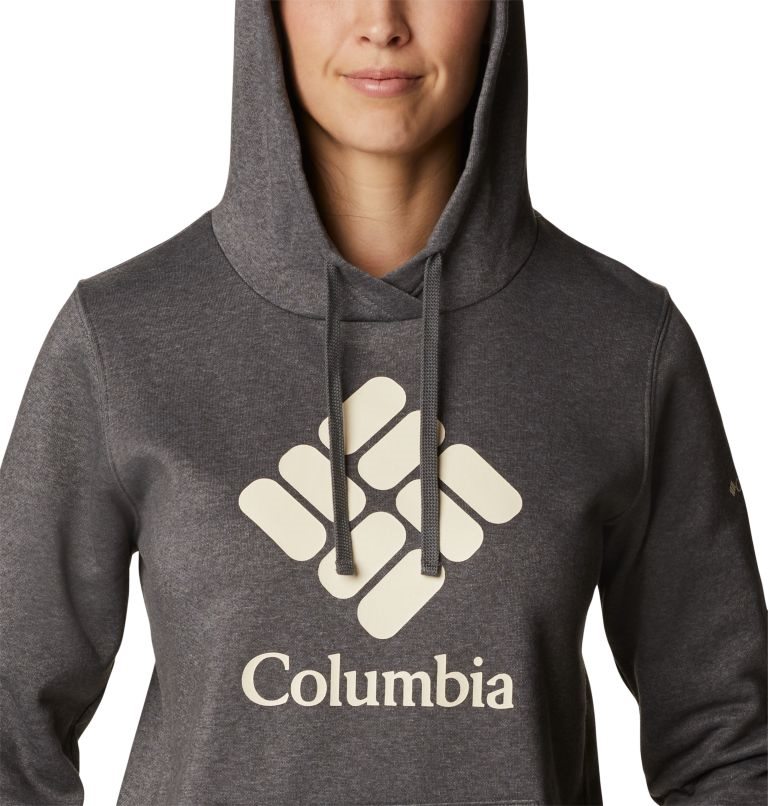 Women's Columbia Trek Graphic Hoodie Dark Grey | CA-G61C0