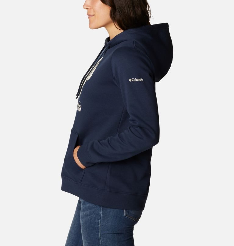 Women's Columbia Trek Graphic Hoodie Navy | CA-YL1C0