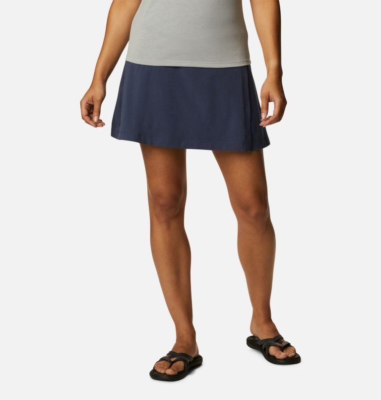 Women\'s Columbia Trek Skorts Navy | CA-QAL43