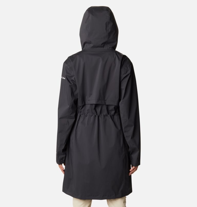 Women's Columbia Weekend Adventure Long Shell Jackets Black | CA-CA608