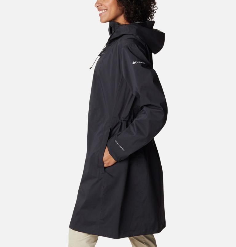 Women's Columbia Weekend Adventure Long Shell Jackets Black | CA-CA608