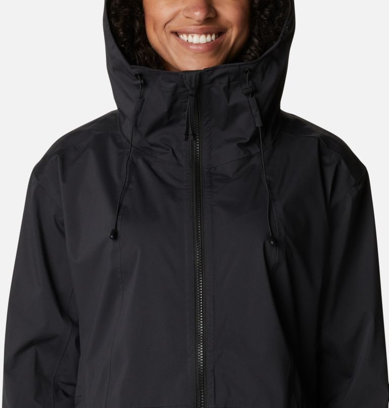 Women's Columbia Weekend Adventure Long Shell Jackets Black | CA-CA608
