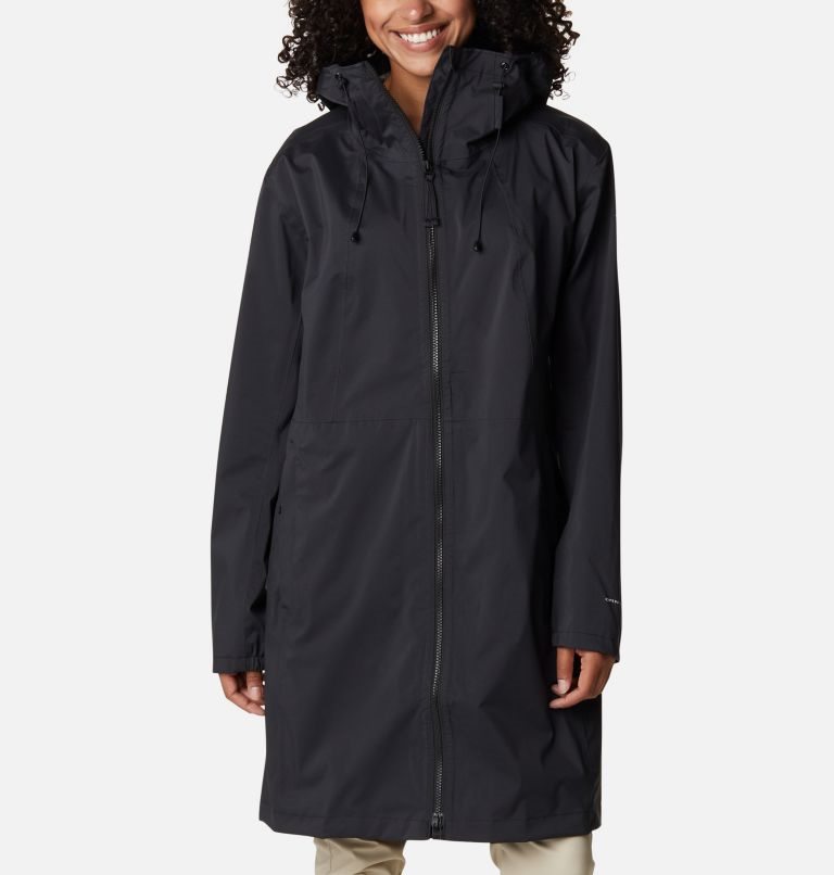 Women\'s Columbia Weekend Adventure Long Shell Jackets Black | CA-CA608