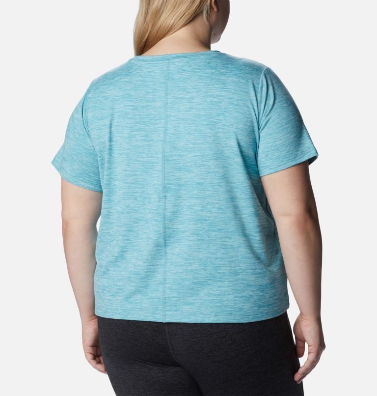 Women's Columbia Weekend Adventure Short Sleeve T Shirts Turquoise | CA-A5A16