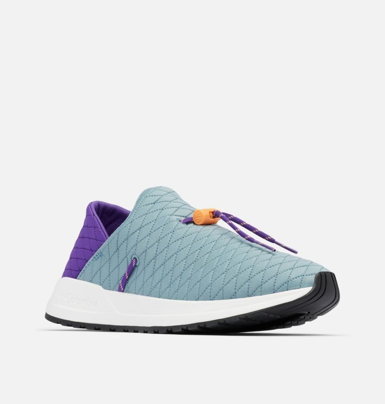 Women's Columbia Wildone Moc Sneakers Turquoise / Purple | CA-G1L3A