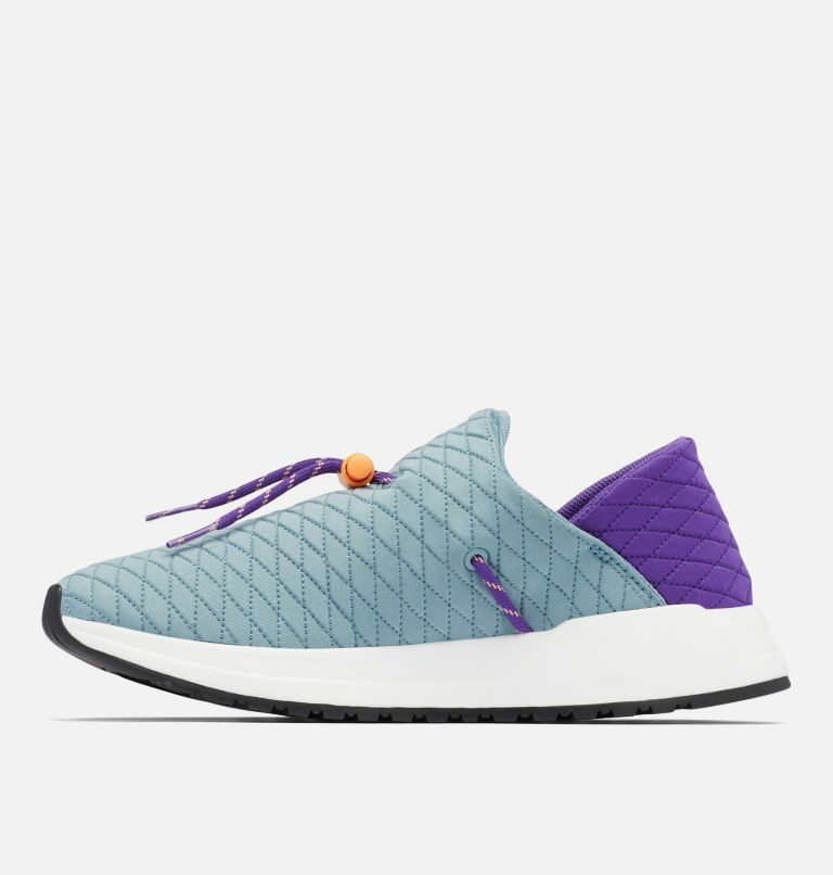 Women's Columbia Wildone Moc Sneakers Turquoise / Purple | CA-G1L3A