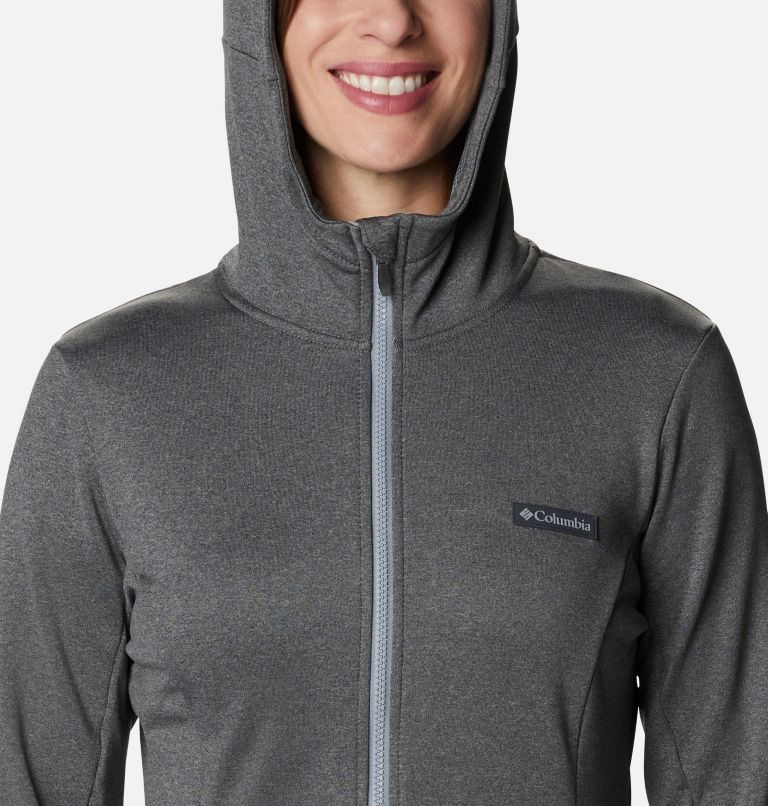 Women's Columbia Windgates Tech Full Zip Fleece Jackets Grey | CA-JA183